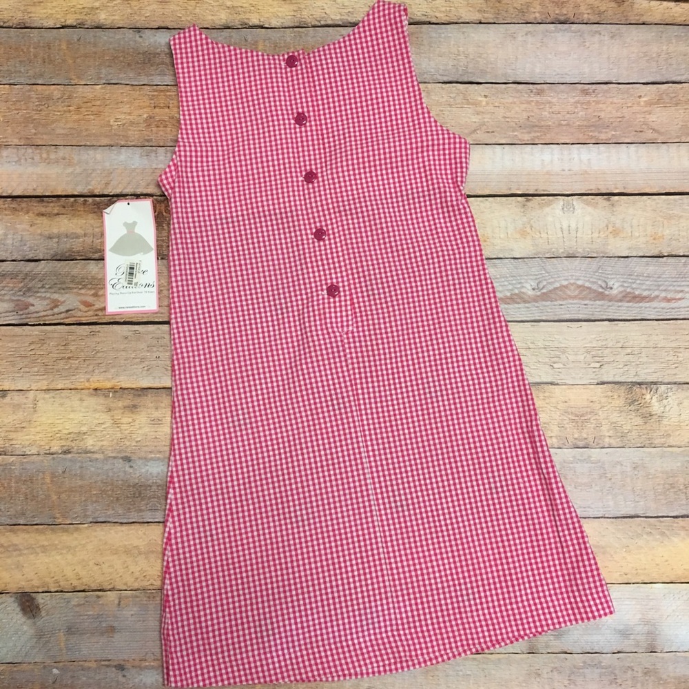 NWT rare editions plaid frog girls dress size 12 - Picture 4 of 4